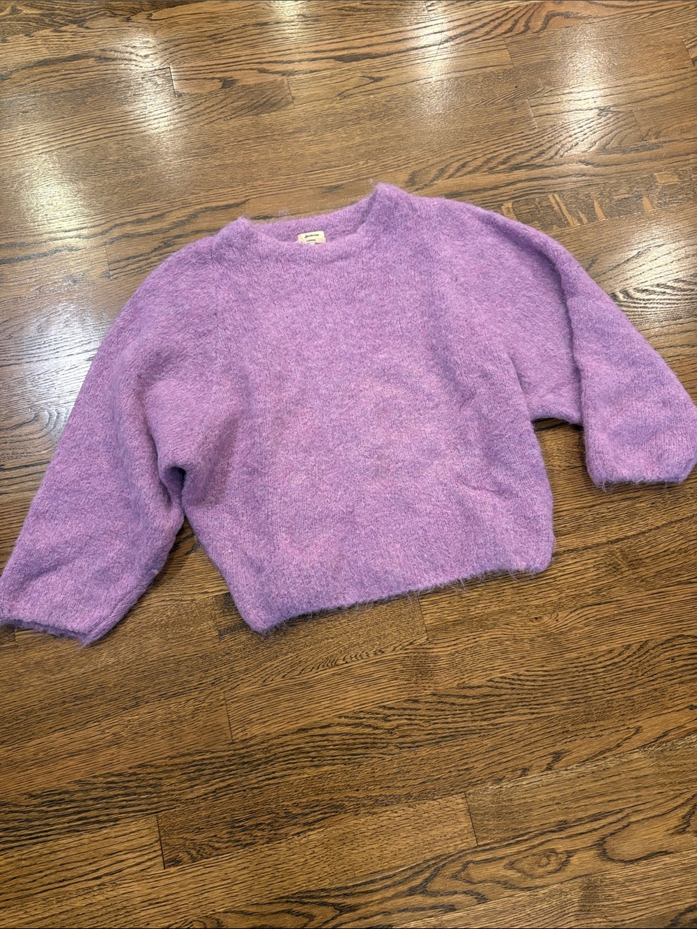 Bellerose alpaca blend  Lavender Purple Cozy Crewneck Sweater, size 1, raglan
